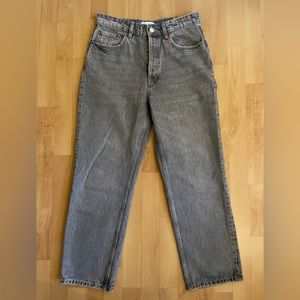 Zara light washed grey jeans